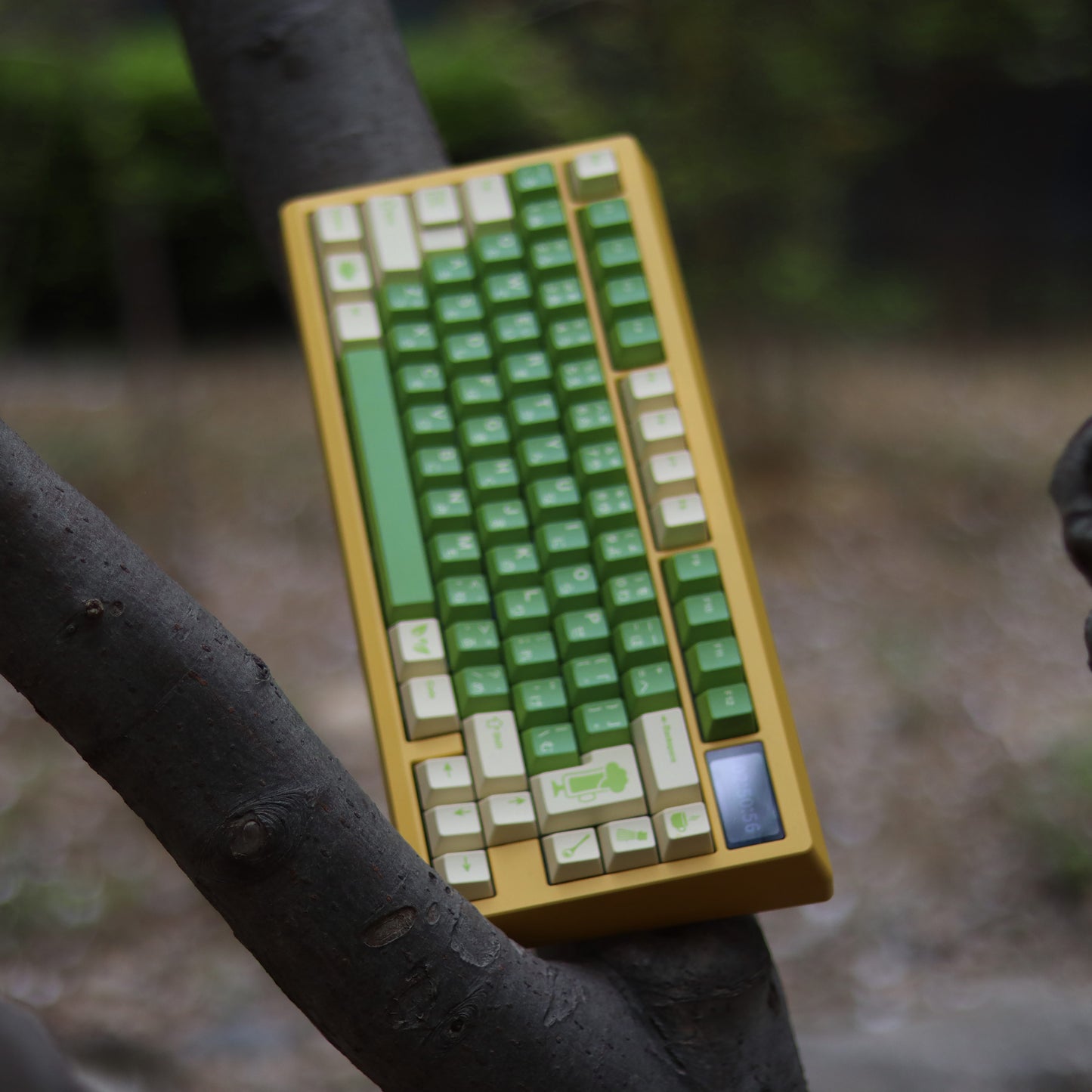 GMK Cream Matcha Keycap Set, Cherry Profile, Dye Sub PBT Key Cap