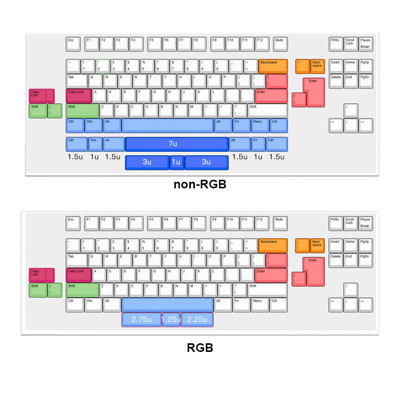 WOBKEY Crush80 Keyboard, ANSI/ISO Switch Plate
