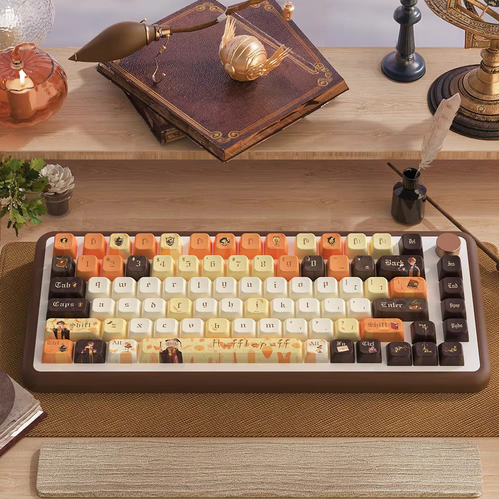Hufflepuff Cute Keycap Set, MDA/Cherry Profile, PBT Dye Sub Key Cap ...