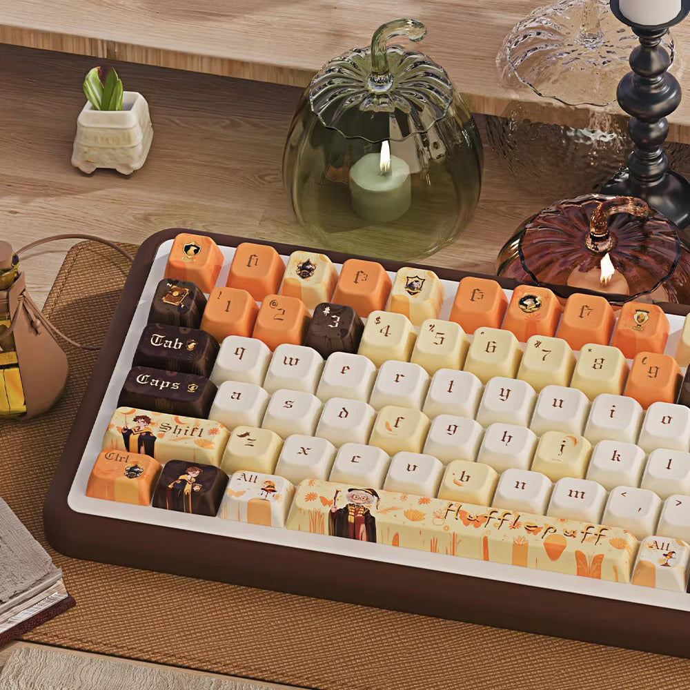 Hufflepuff Cute Keycap Set, MDA/Cherry Profile, PBT Dye Sub Key Cap