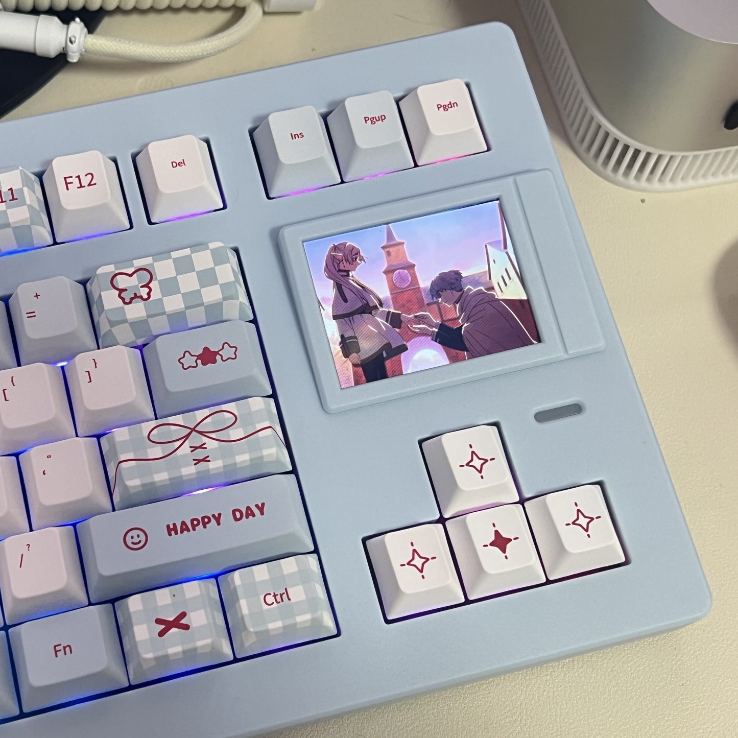 SP STAR D82 Pro+ Mechanical Keyboard with LCD Screen