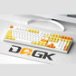 DAGK Teak Yellow Keycap Set, ASA Profile, Double Shot ABS Key Cap