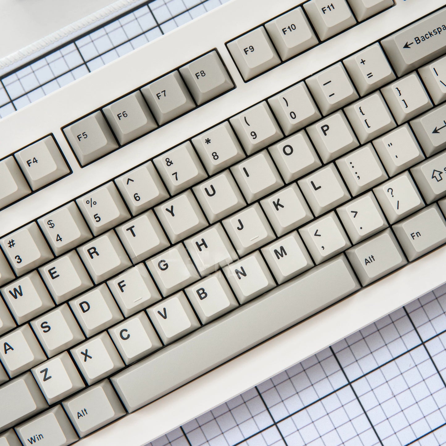 Classic Retro Beige Keycap Set, Cherry Profile, Double Shot ABS Key Cap