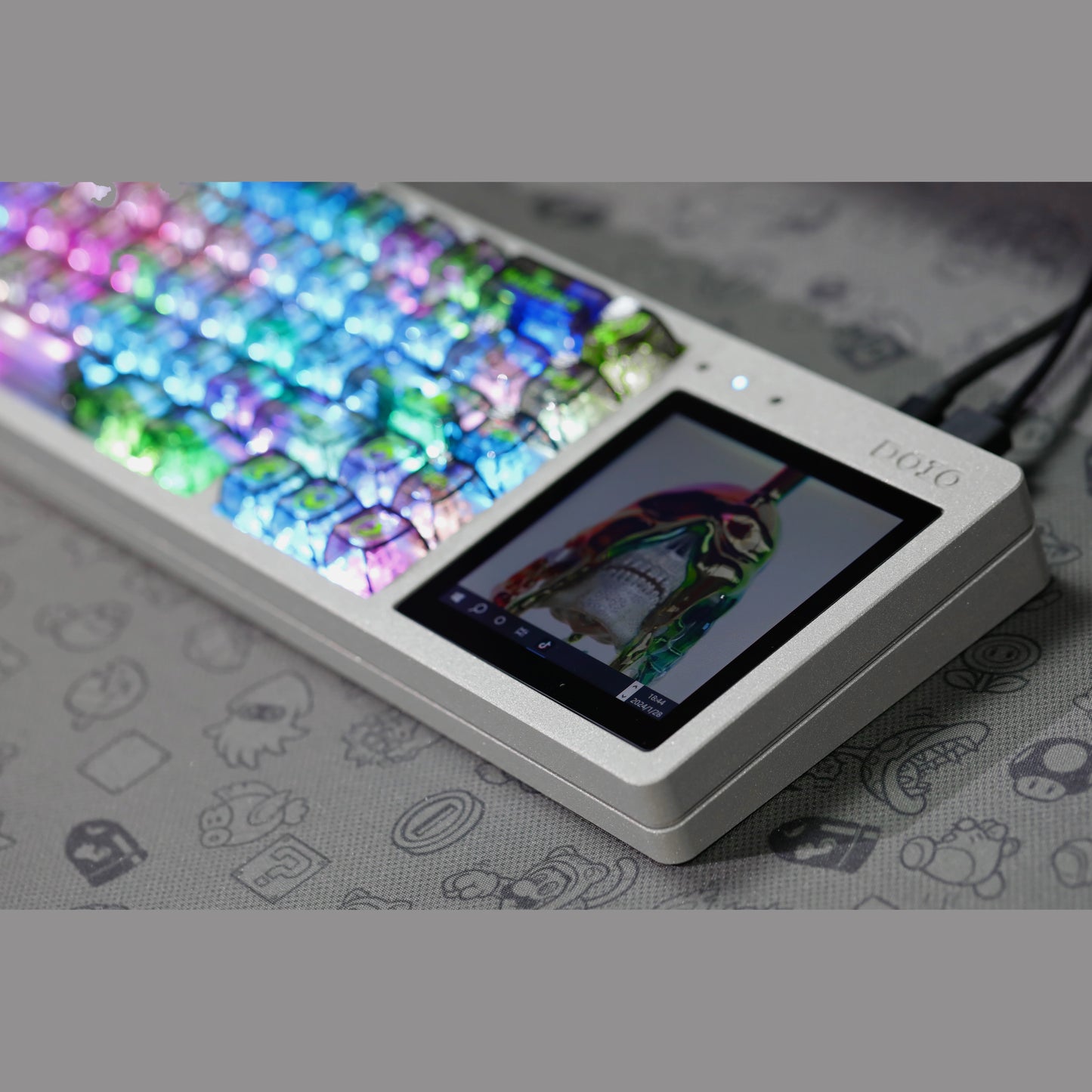 [New] DOIO67 Aluminum Mechanical Keyboard Barebone with OLED Touch Screen