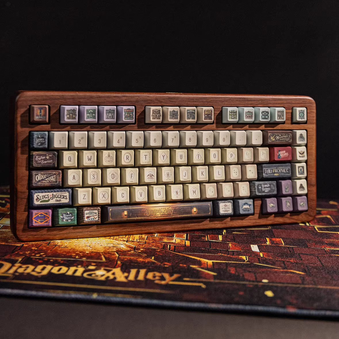 Harry Potter Dragon Alley Keycap Set, Cherry Profile, Dye Sub PBT Key Cap
