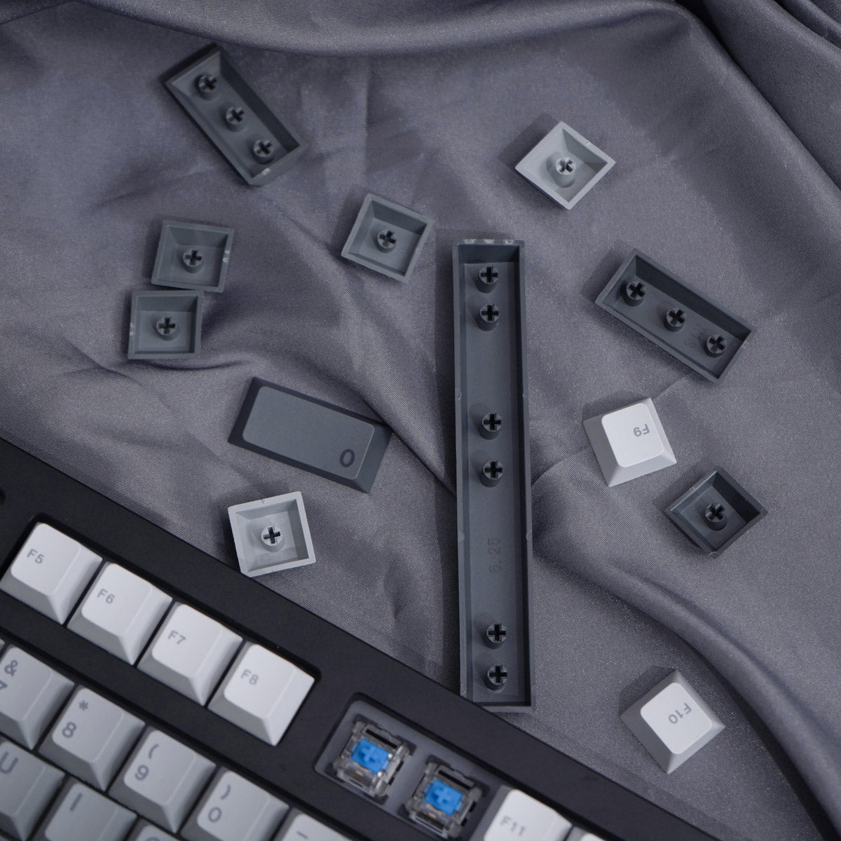 Gradient Grey Keycap Set, Cherry Profile, Dye Sub PBT Key Cap