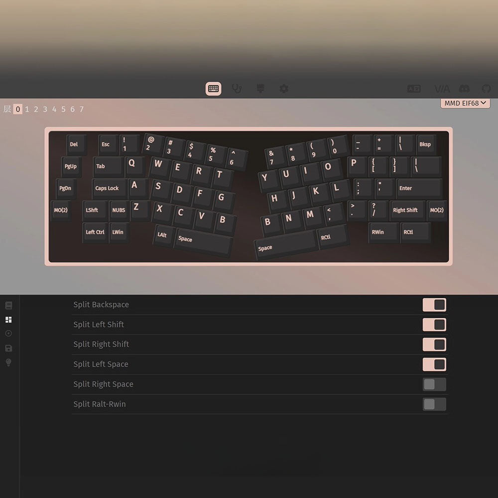 MMD Alice EIF68 Aluminum Mechanical Keyboard