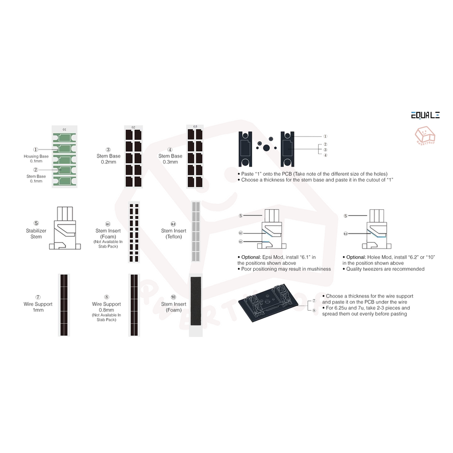 C³Equalz PCB Screw-in Stabilizers V3