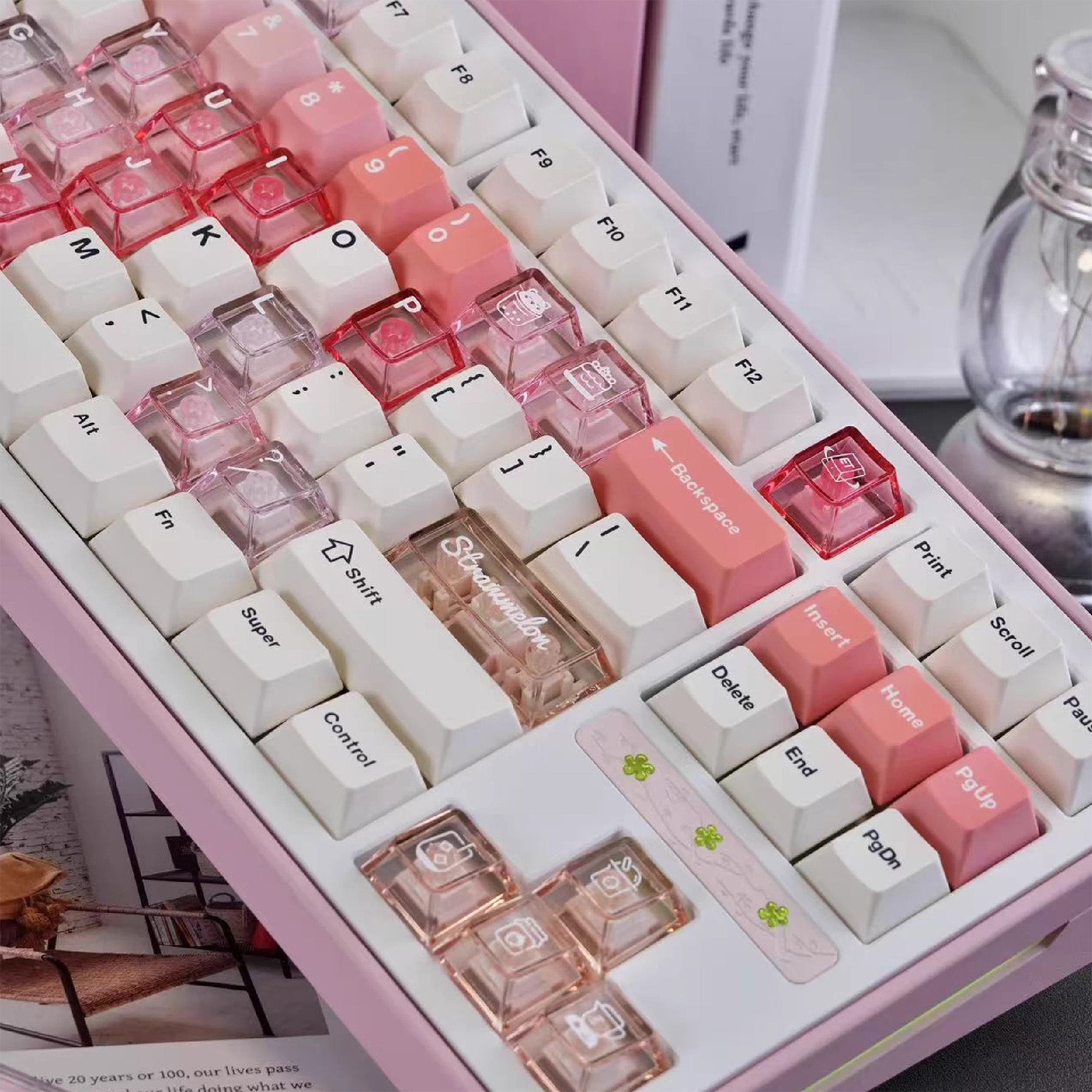 Et Studio Cheese + PC/Berry Guacamole Cute Keycap Set - Thumbnail 2