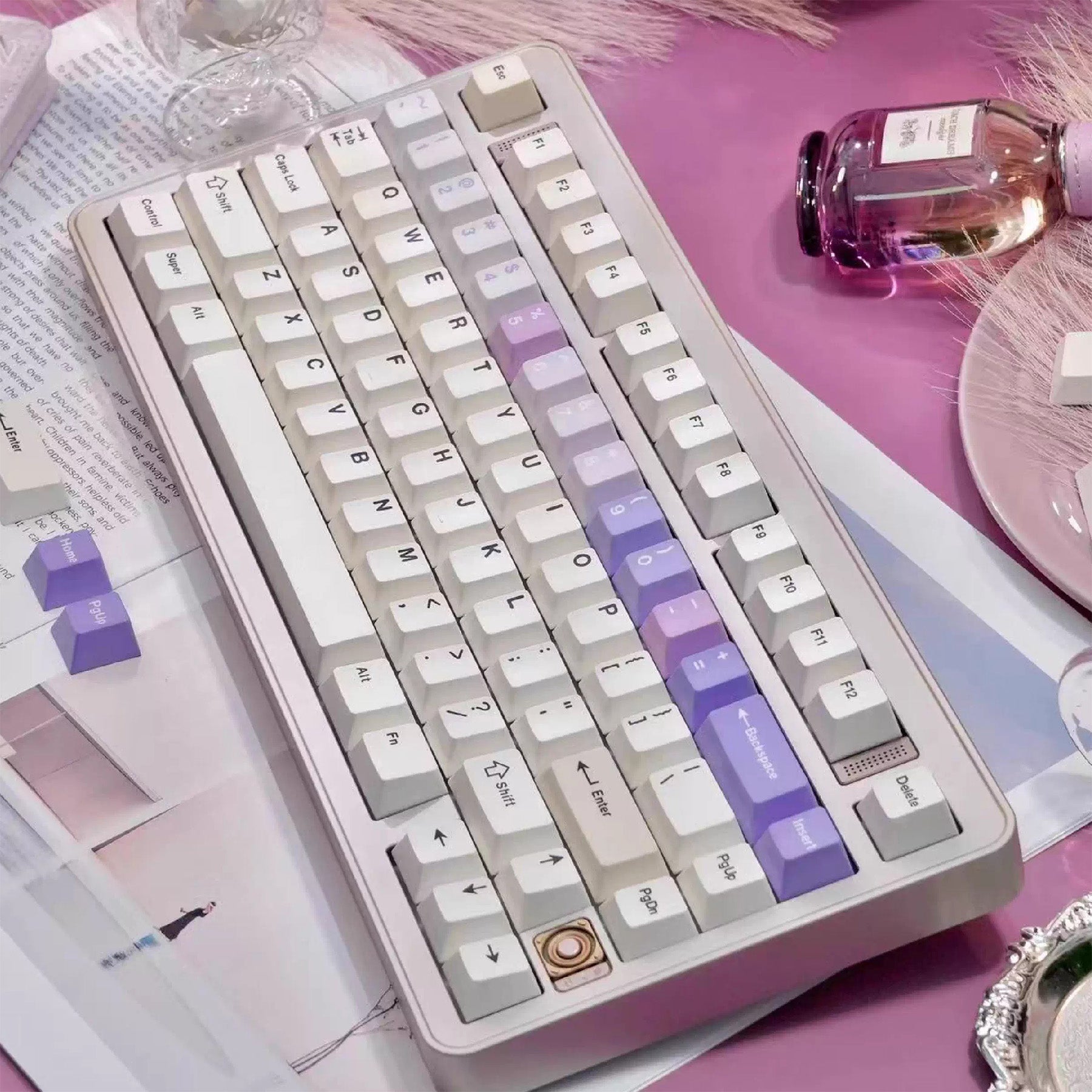 Et Studio Cheese + PC/Berry Guacamole Cute Keycap Set - Thumbnail 5