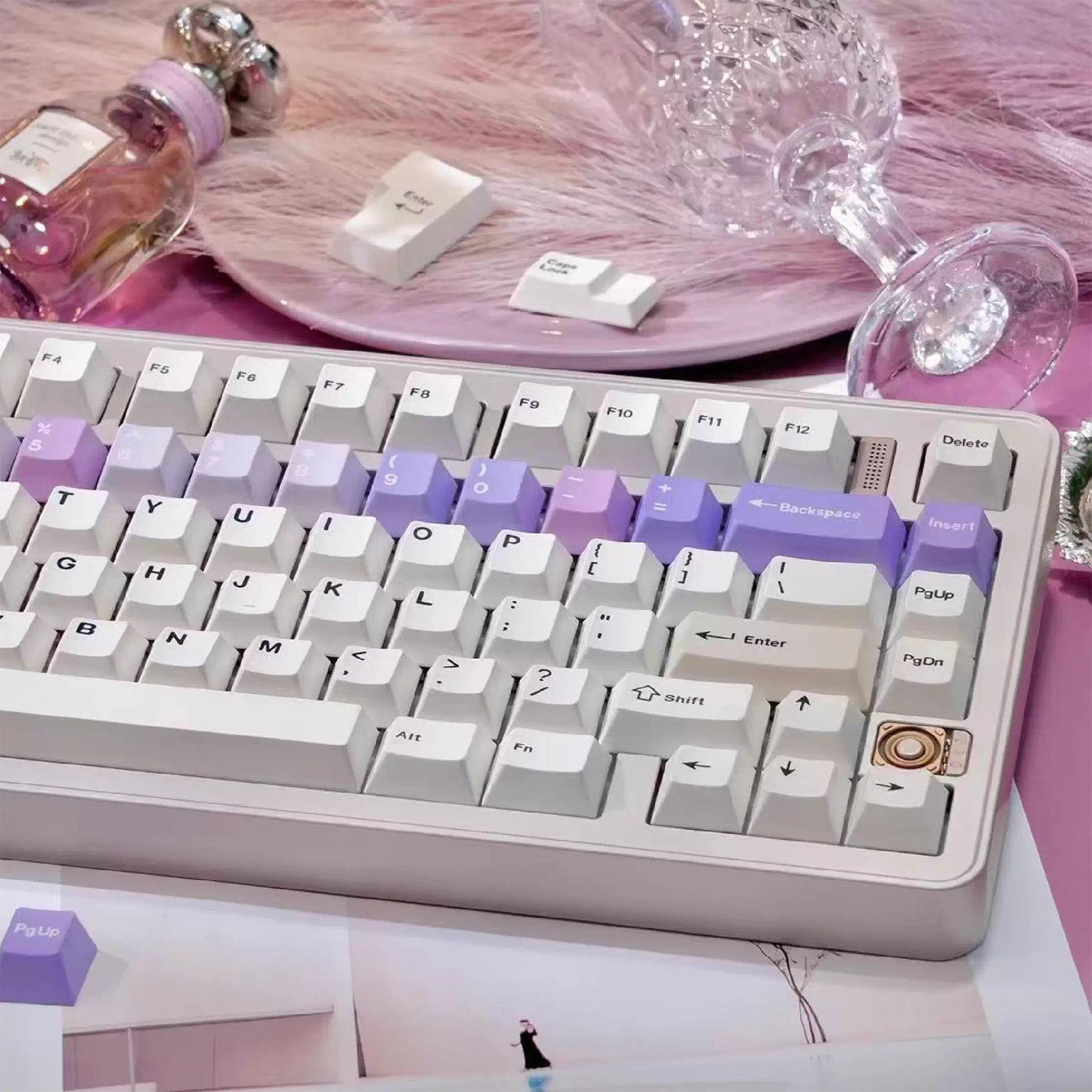 Et Studio Cheese + PC/Berry Guacamole Cute Keycap Set - Thumbnail 4