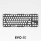 EVOWORKS Evo80 Keyboard, ANSI/ISO Switch Plate