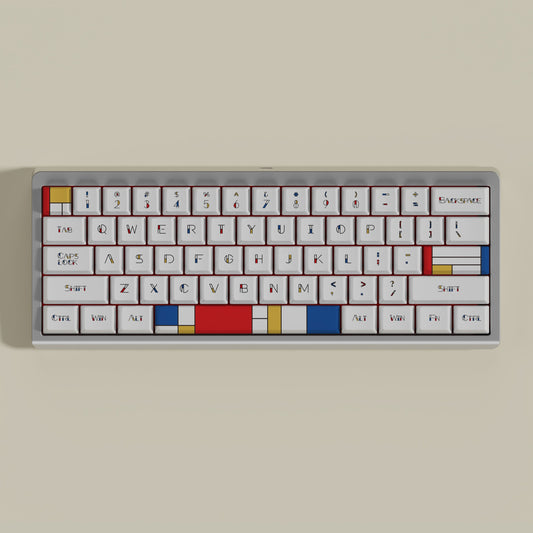 Mondrian Keycap Set, Cherry Profile, PBT Dye Sub Key Cap