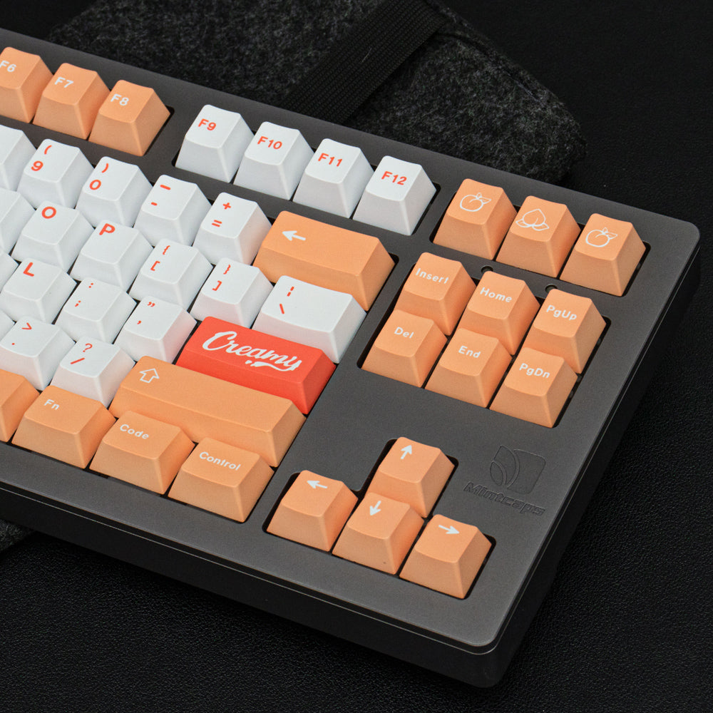 GMK Peaches Cream Keycap Set, Cherry Profile, Dye Sub PBT Key Cap
