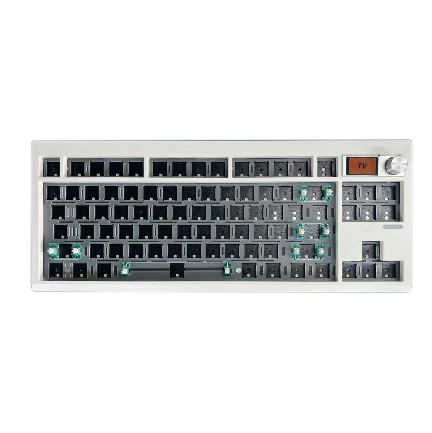 Zuoya gmk87 mechanical keyboard barebone with led screen nouvolo