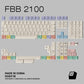FBB 2100 Minimalist Mac Keycap Set, Cherry Profile, Dye Sub PBT