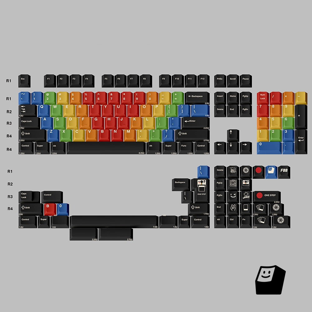 FBB Click Keycap Set, Cherry Profile, Dye Sub PBT