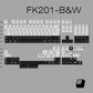 FBB FK201 Retro Japanese Keycap Set, Cherry Profile, Dye Sub PBT