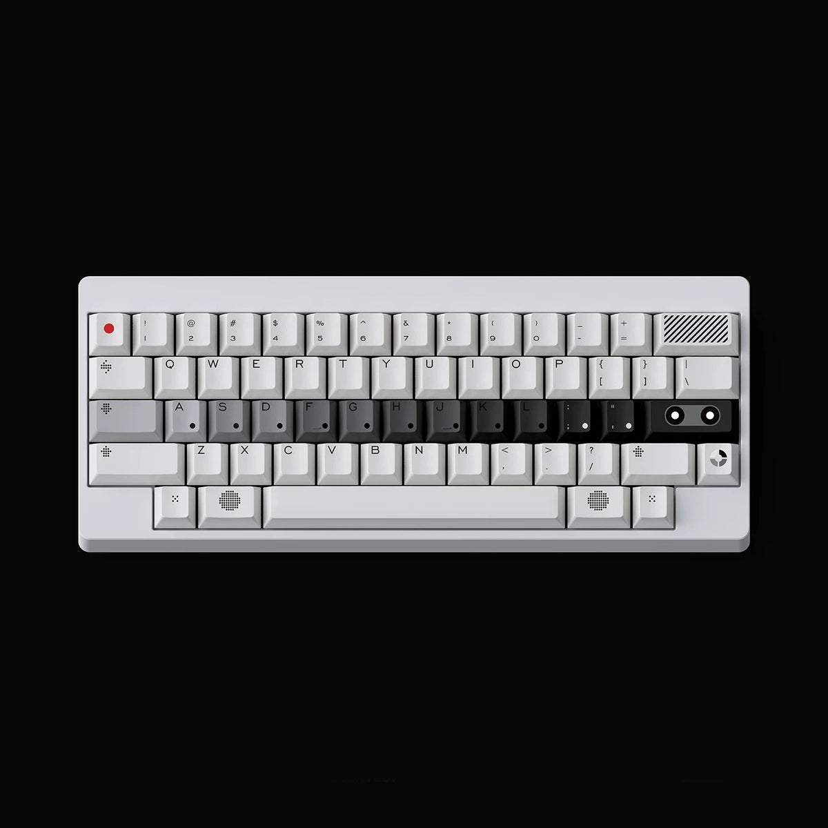 FBB Opxy White/Black Keycap Set, Cherry Profile, Dye Sub PBT