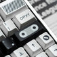 FBB Opxy White/Black Keycap Set, Cherry Profile, Dye Sub PBT