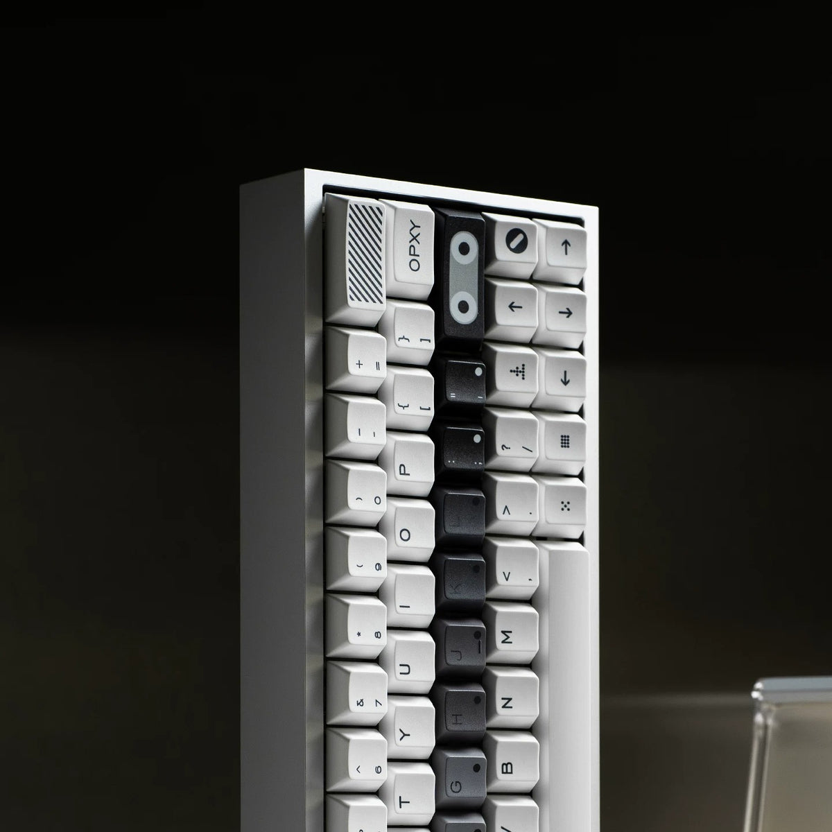 FBB Opxy White/Black Keycap Set, Cherry Profile, Dye Sub PBT