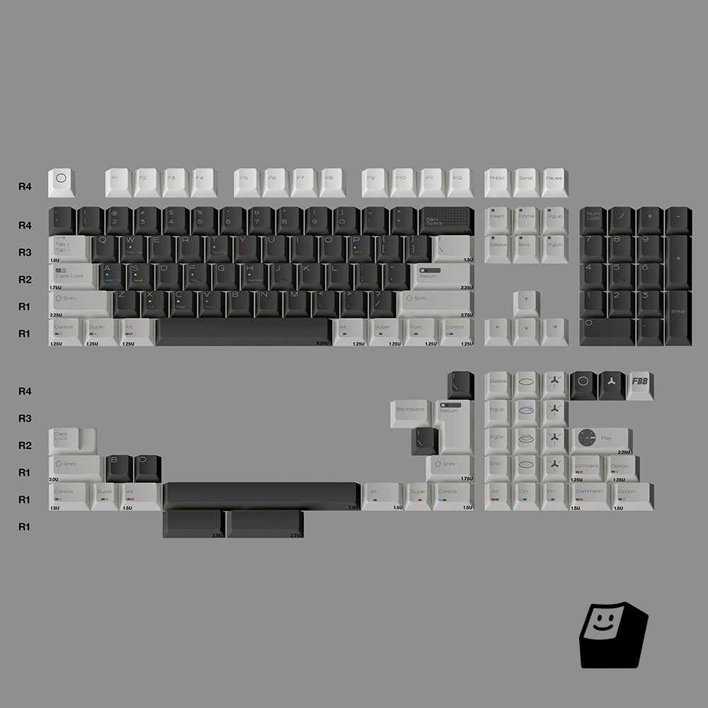 FBB Play Keycap Set, Cherry Profile, Dye Sub PBT