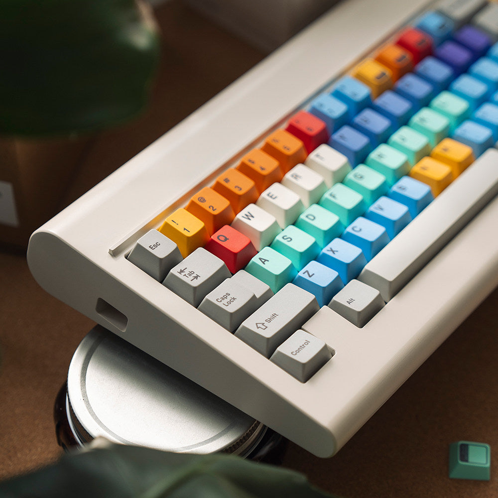 FBB Retro Rainbow Keycap Set, Cherry Profile, Dye Sub PBT