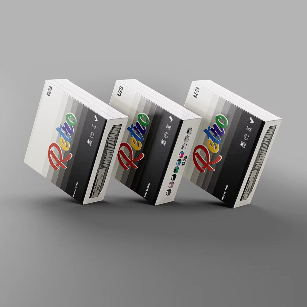 FBB Retro Rainbow Keycap Set, Cherry Profile, Dye Sub PBT