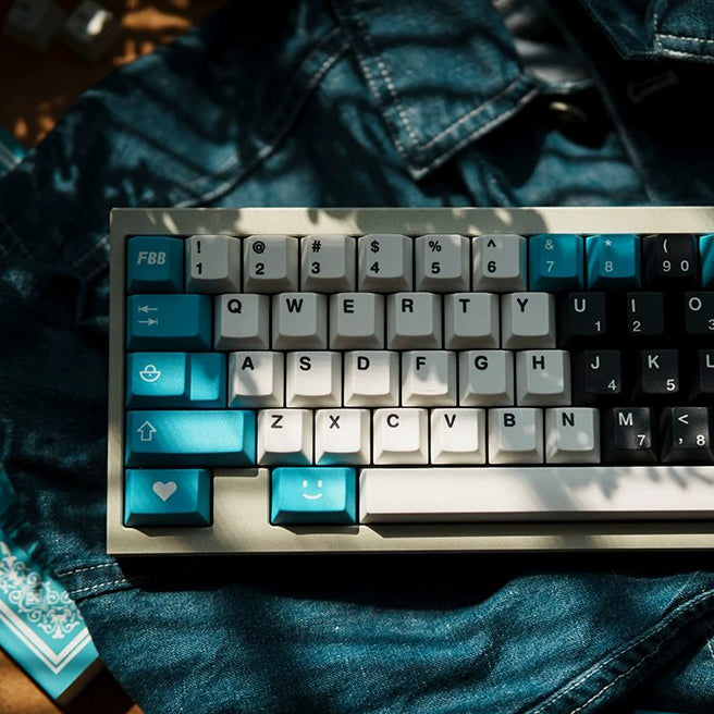 FBB Retro 8010 Keycap Set, Cherry Profile, Dye Sub PBT