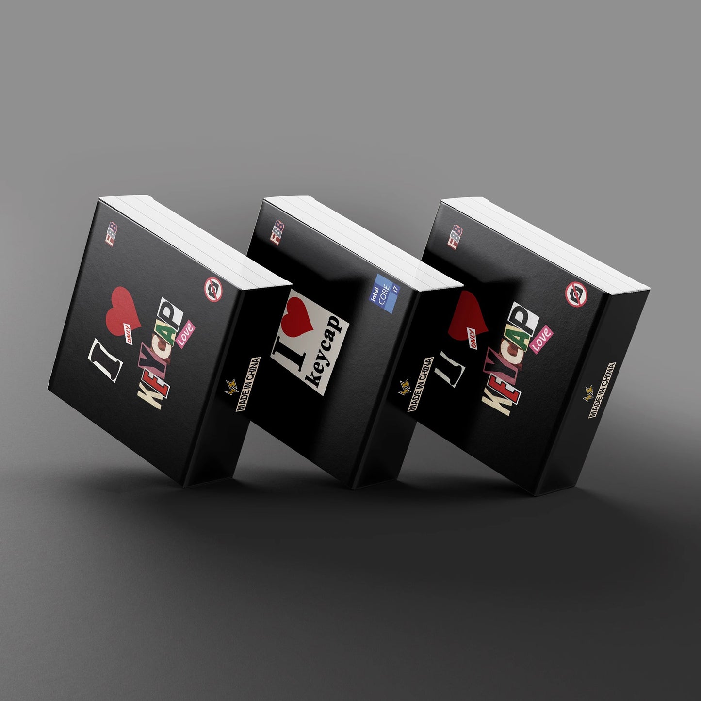 FBB Stickers Keycap Set, Cherry Profile, Dye Sub PBT Key Cap