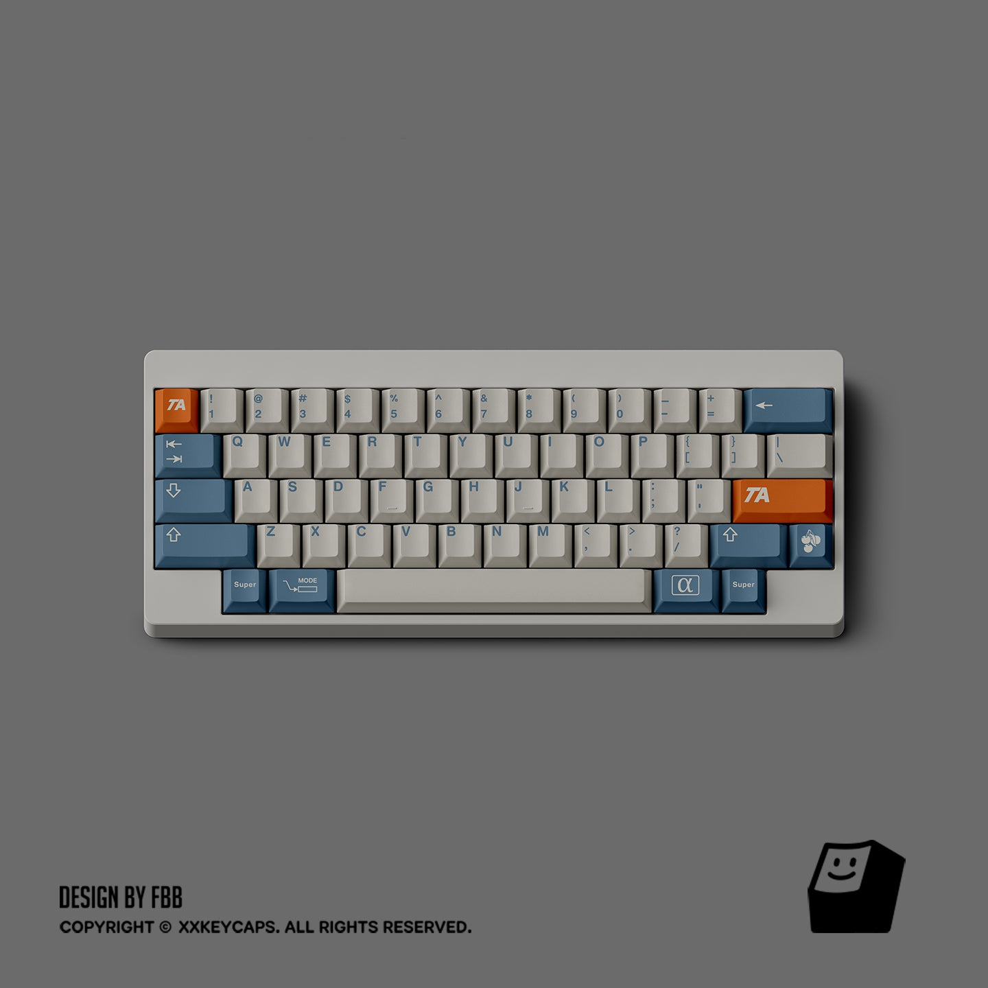 FBB TA Keycap Set, Cherry Profile, Dye Sub PBT