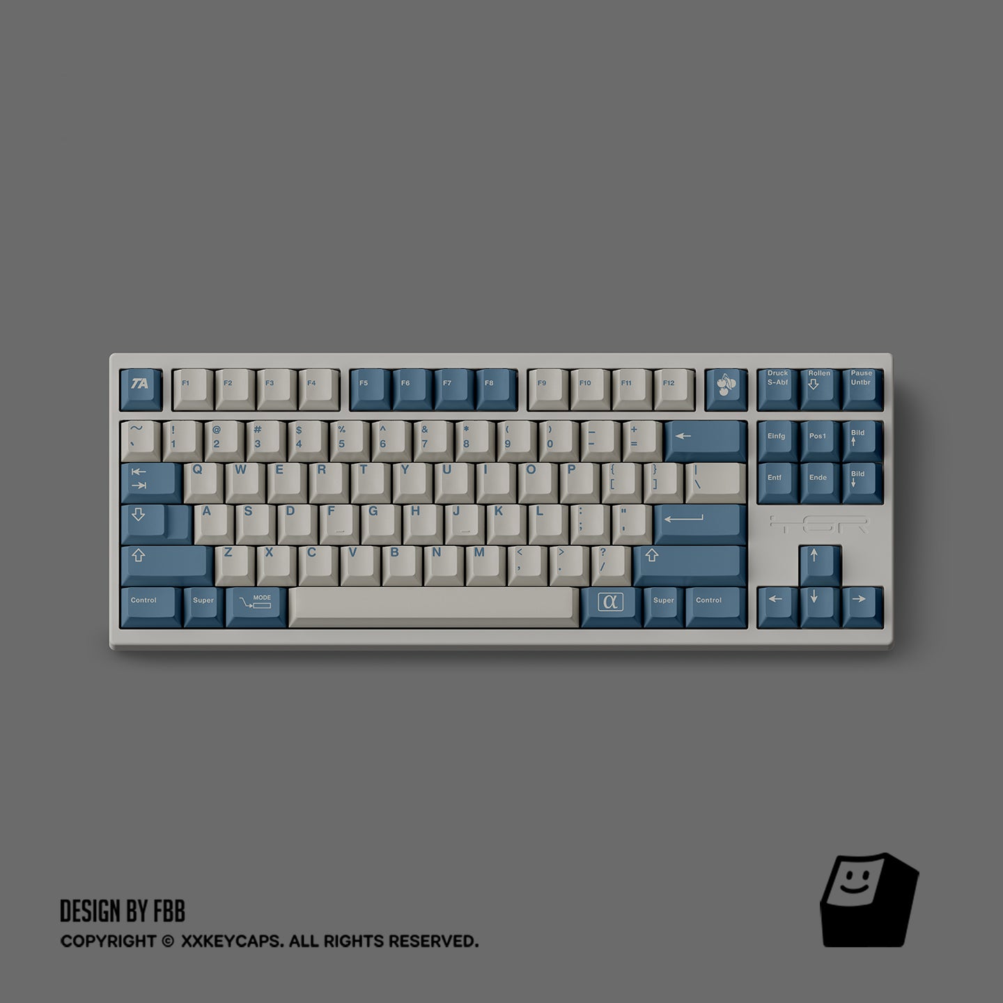 FBB TA Keycap Set, Cherry Profile, Dye Sub PBT