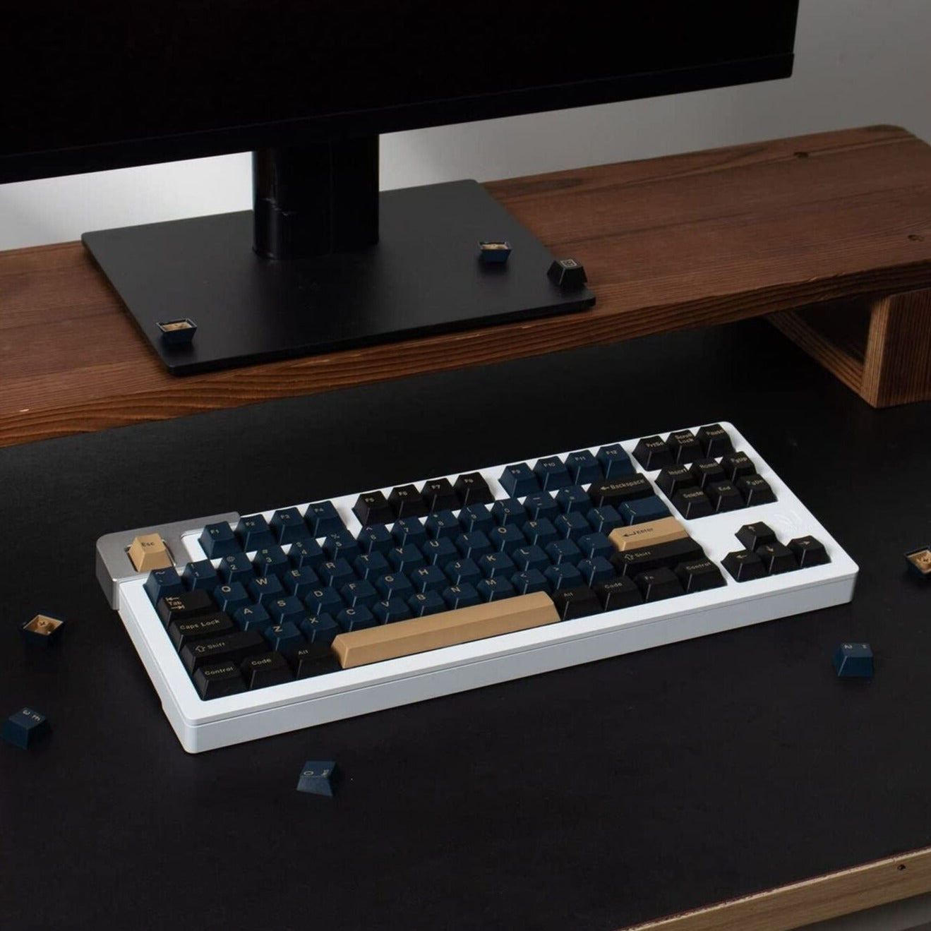 GMK Blue Sumrai Keycap Set, Cherry Profile, Double Shot ABS Key Cap