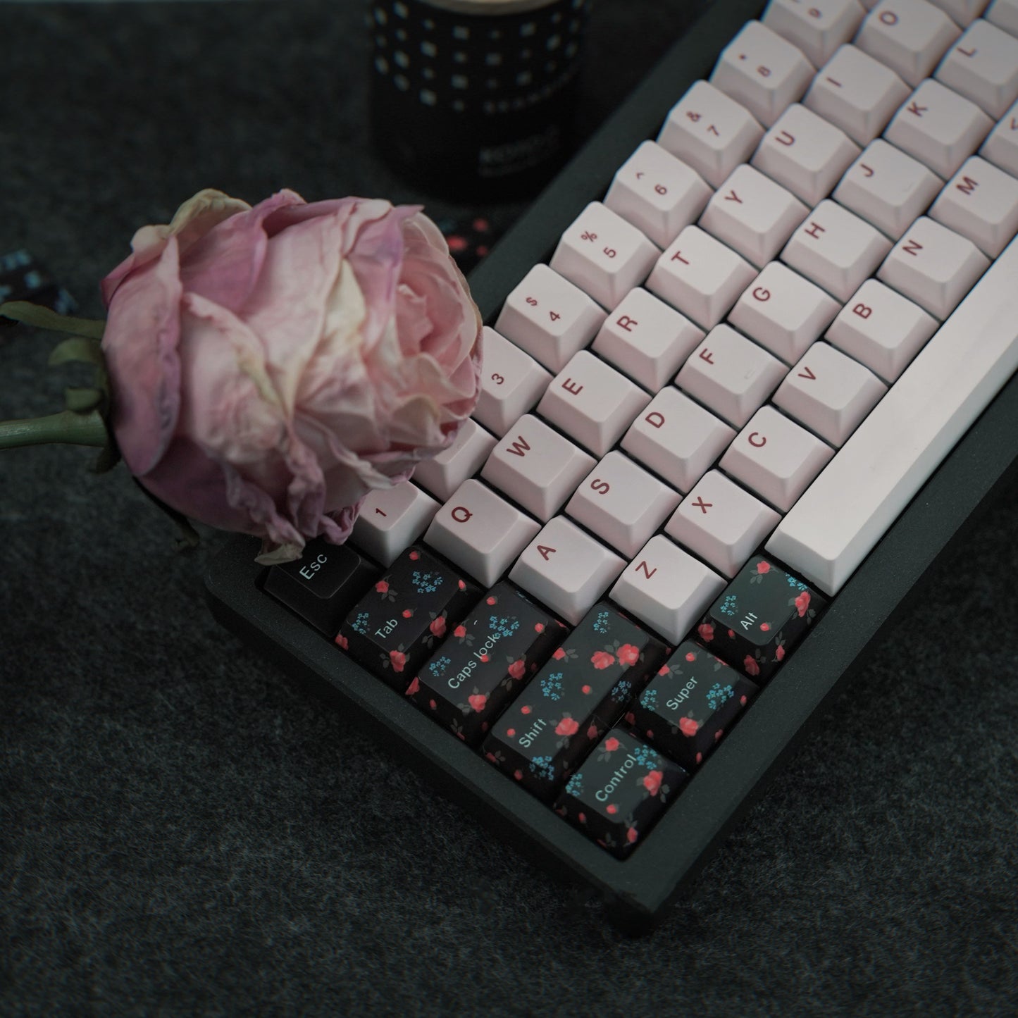 Flower Garden Keycap Set, Cherry Profile, Dye Sub PBT Key Cap