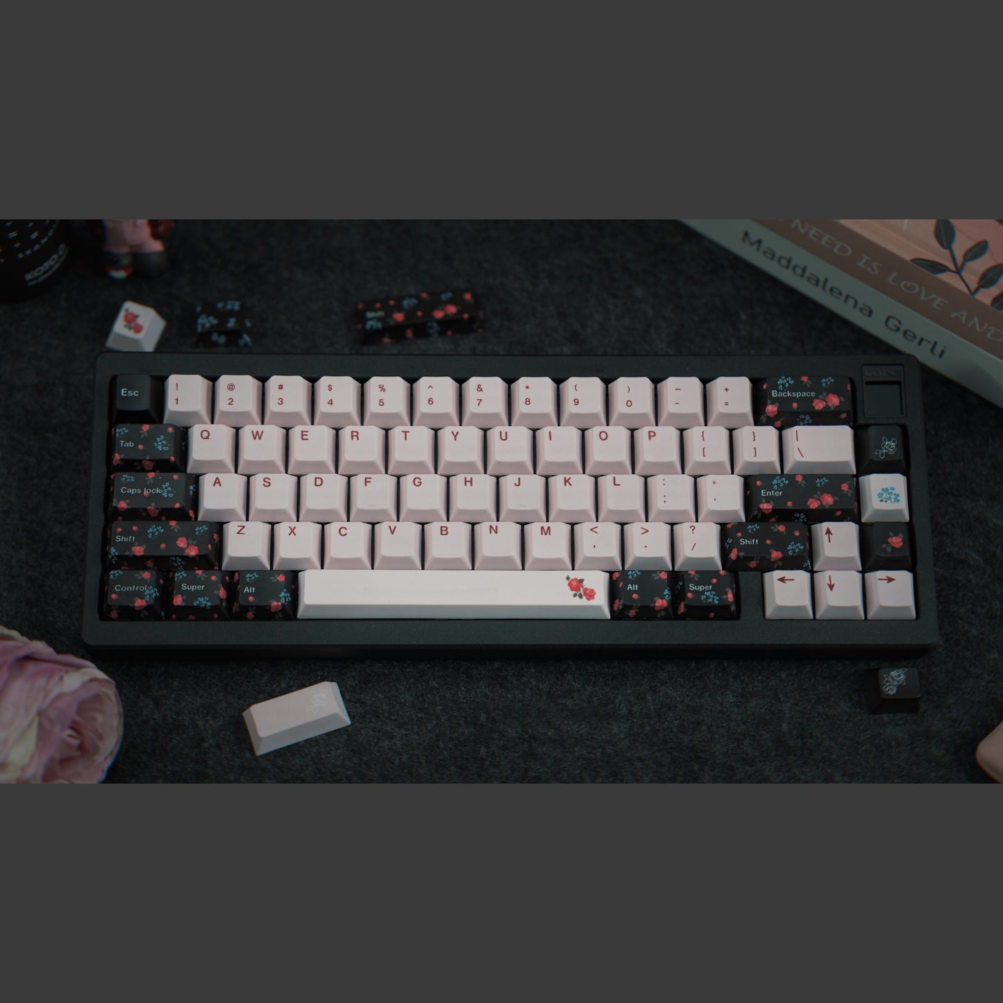 Flower Garden Keycap Set, Cherry Profile, Dye Sub PBT Key Cap