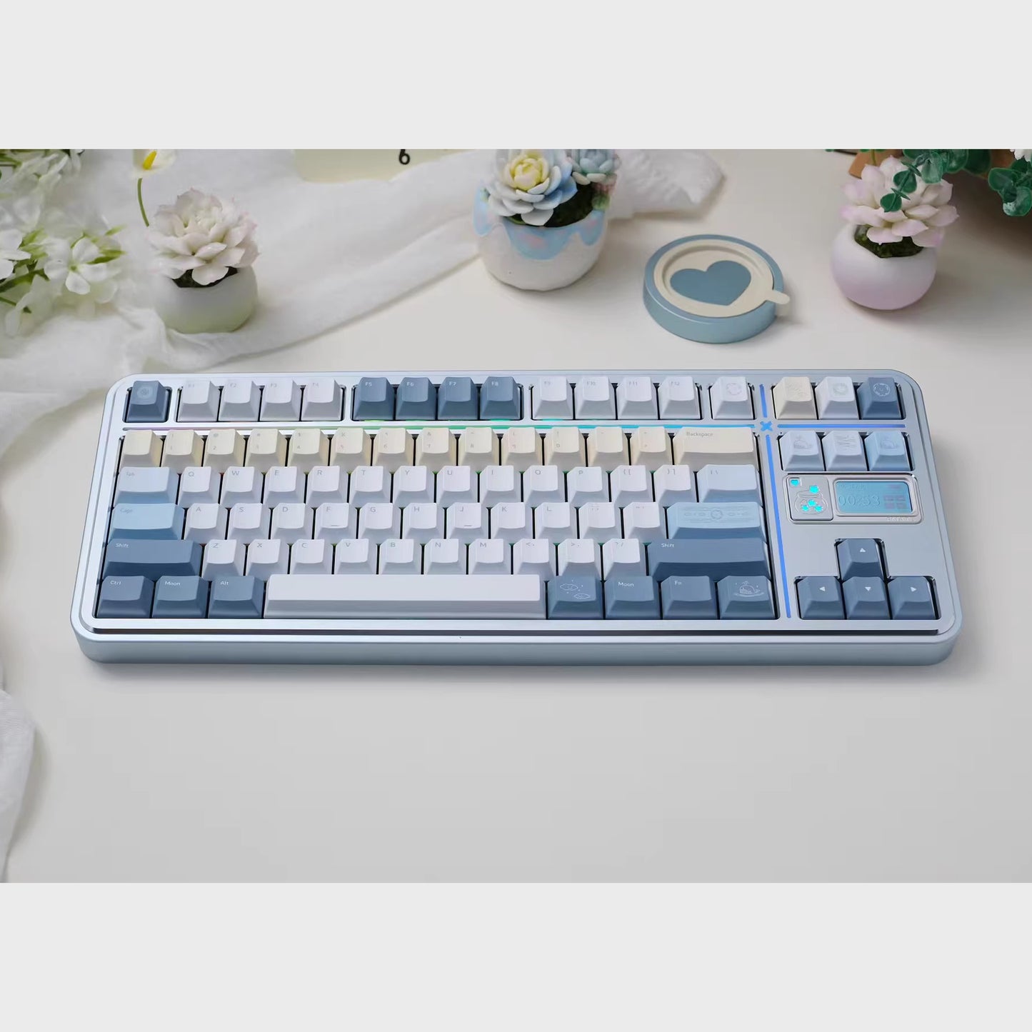 Fmate80 TKL Mechanical Keyboard Barebone with Screen