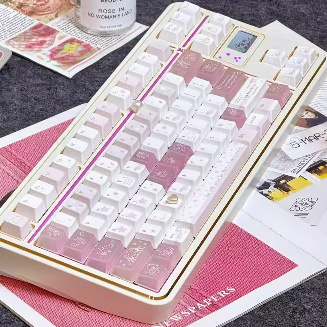 Fmate80 TKL Mechanical Keyboard Barebone with Screen