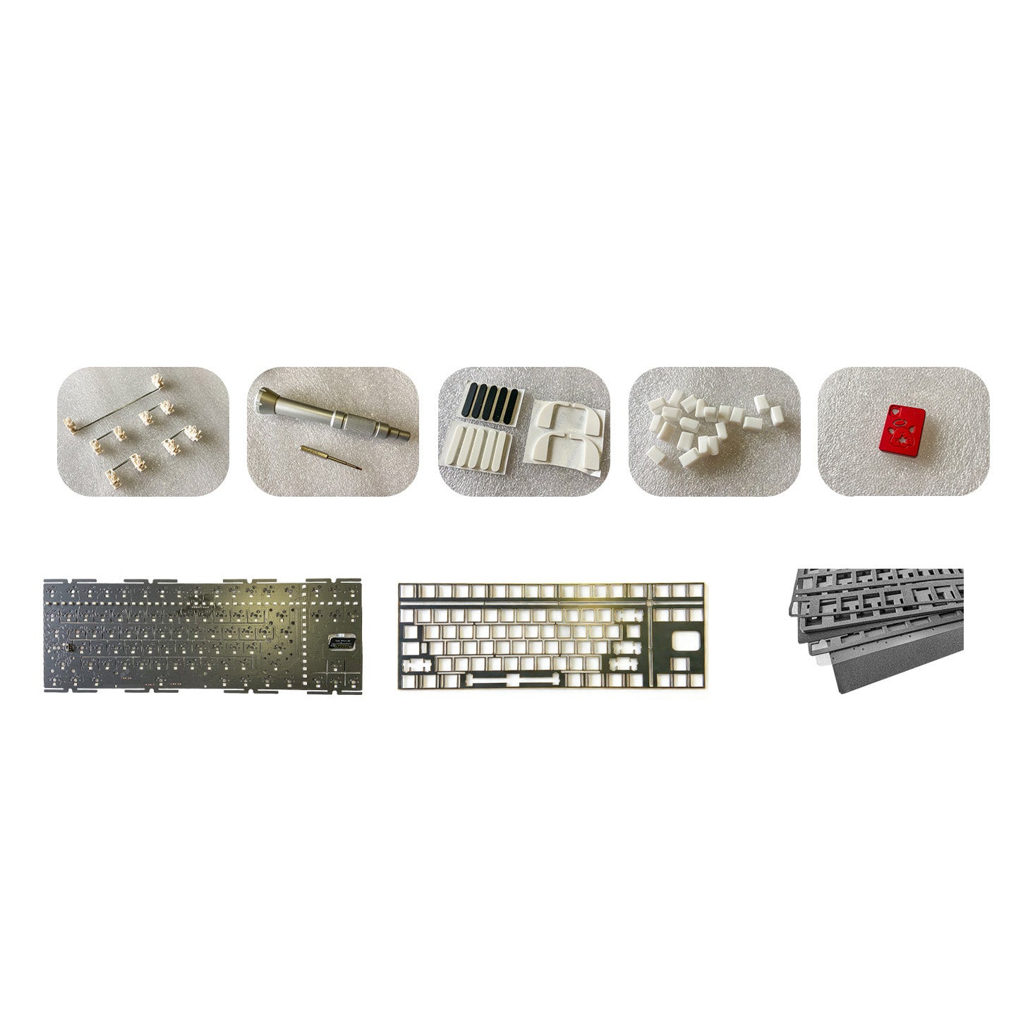 Fmate80 TKL Custom Mechanical Keyboard Barebone with Screen