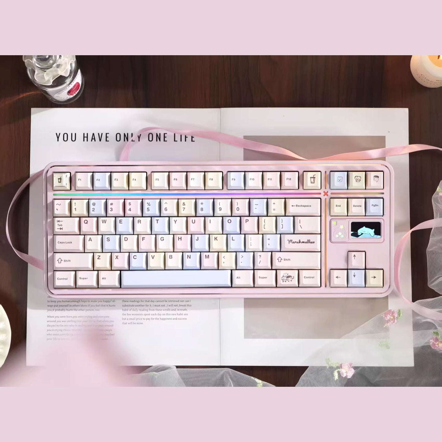 Fmate80 TKL Mechanical Keyboard Barebone with Screen