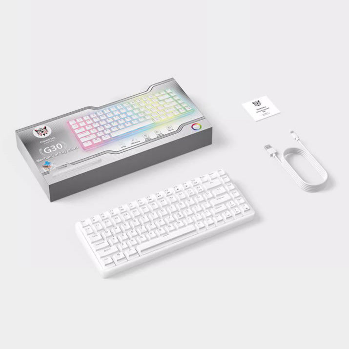 Onikuma G30 75% Frosted Clear Mechanical Keyboard