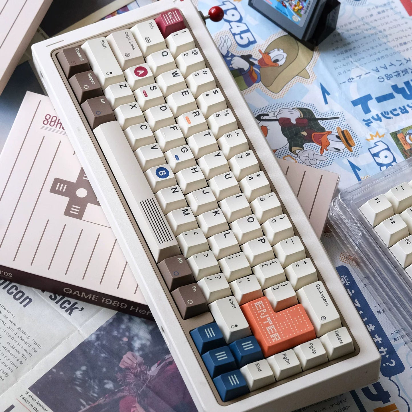 80Retros GAME 1989 Heritage Keycap Set, Cherry Profile, PBT Key Cap Set