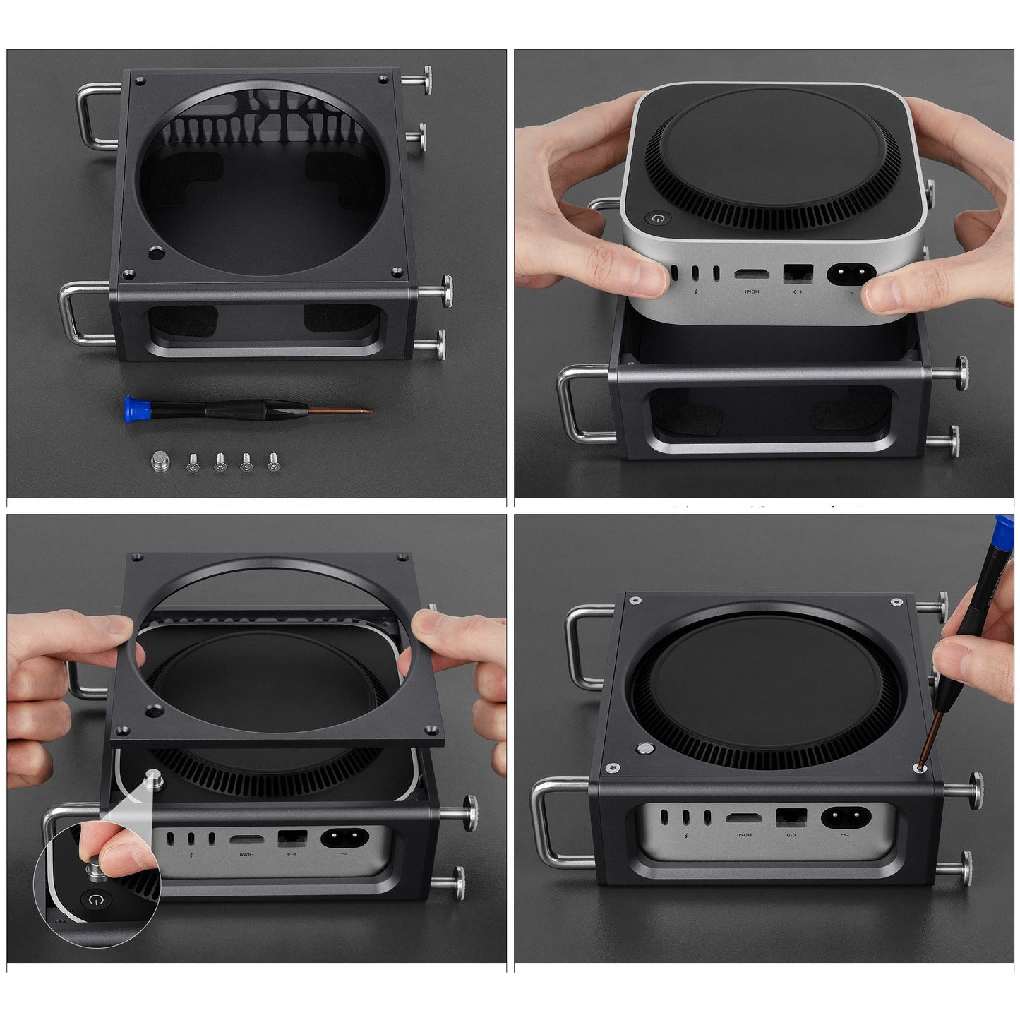 CNC Aluminum Case for 2024 Mac Mini M4