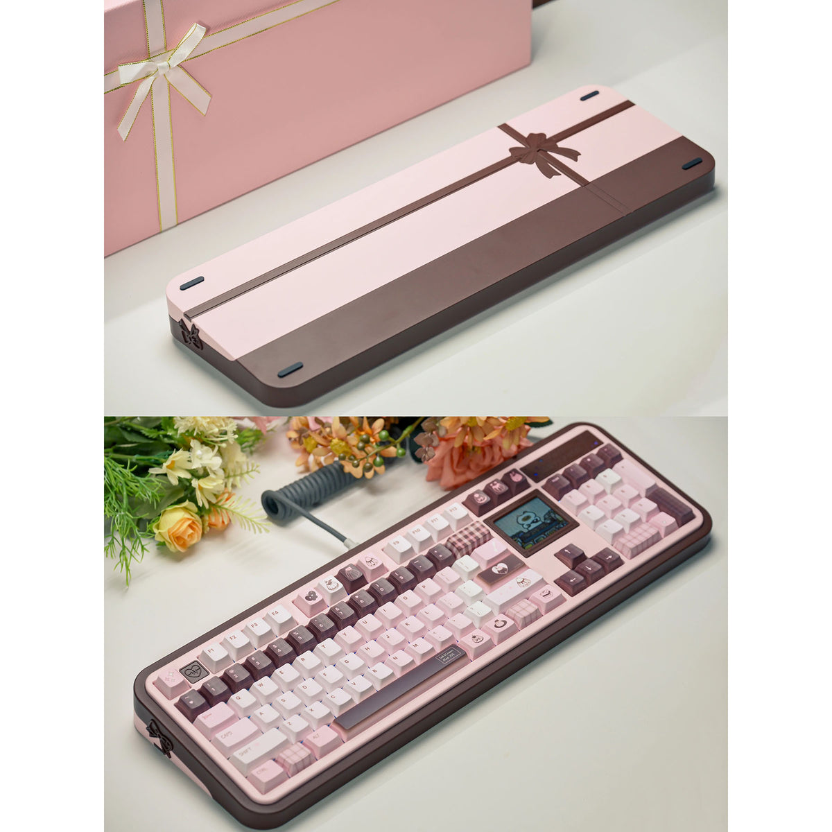 Gift100 Custom Mechanical Keyboard Barebone with Screen