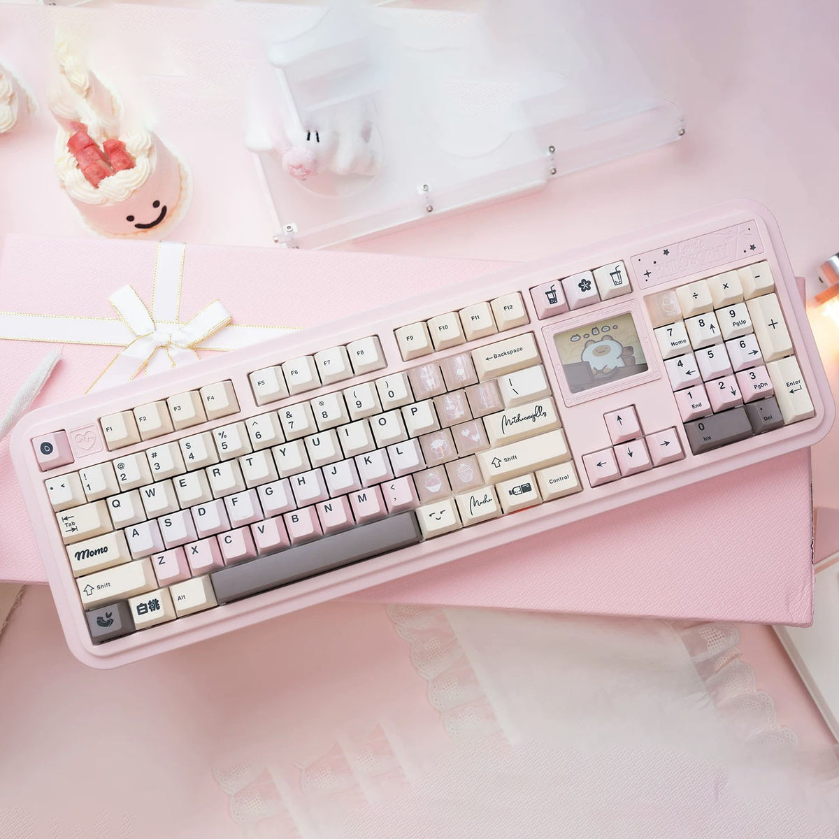 Gift100 Custom Mechanical Keyboard Barebone with Screen