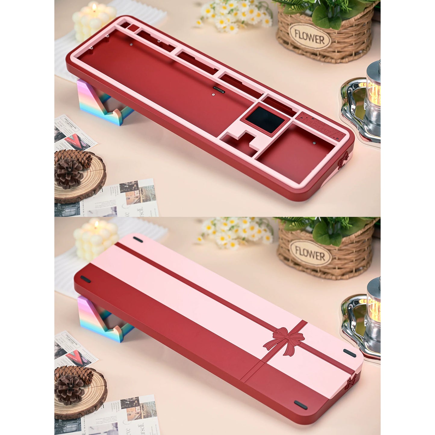 Gift100 Custom Mechanical Keyboard Barebone with Screen