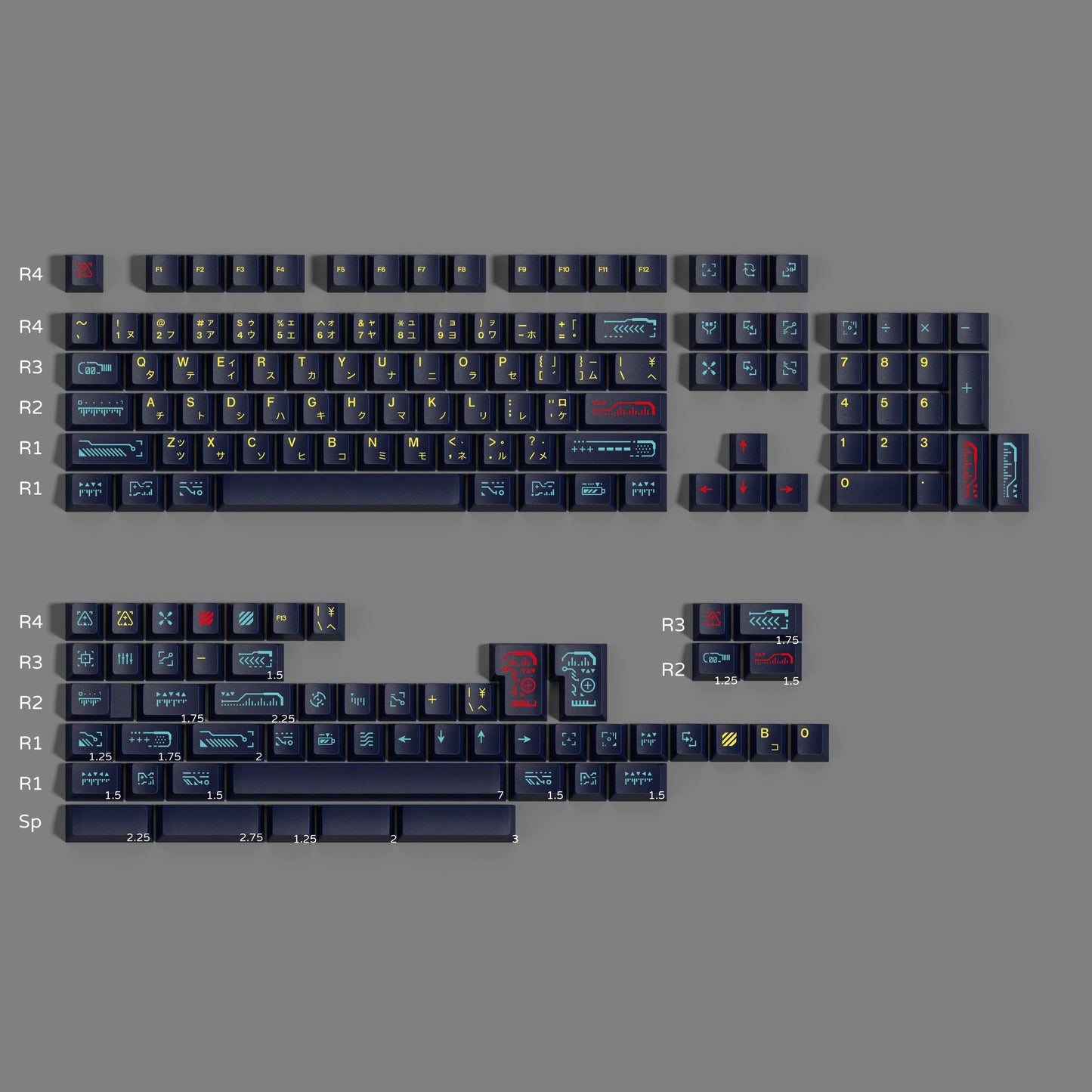 GMK Awaken Keycap Set, Cherry Profile, PBT Dye Sub Key Cap
