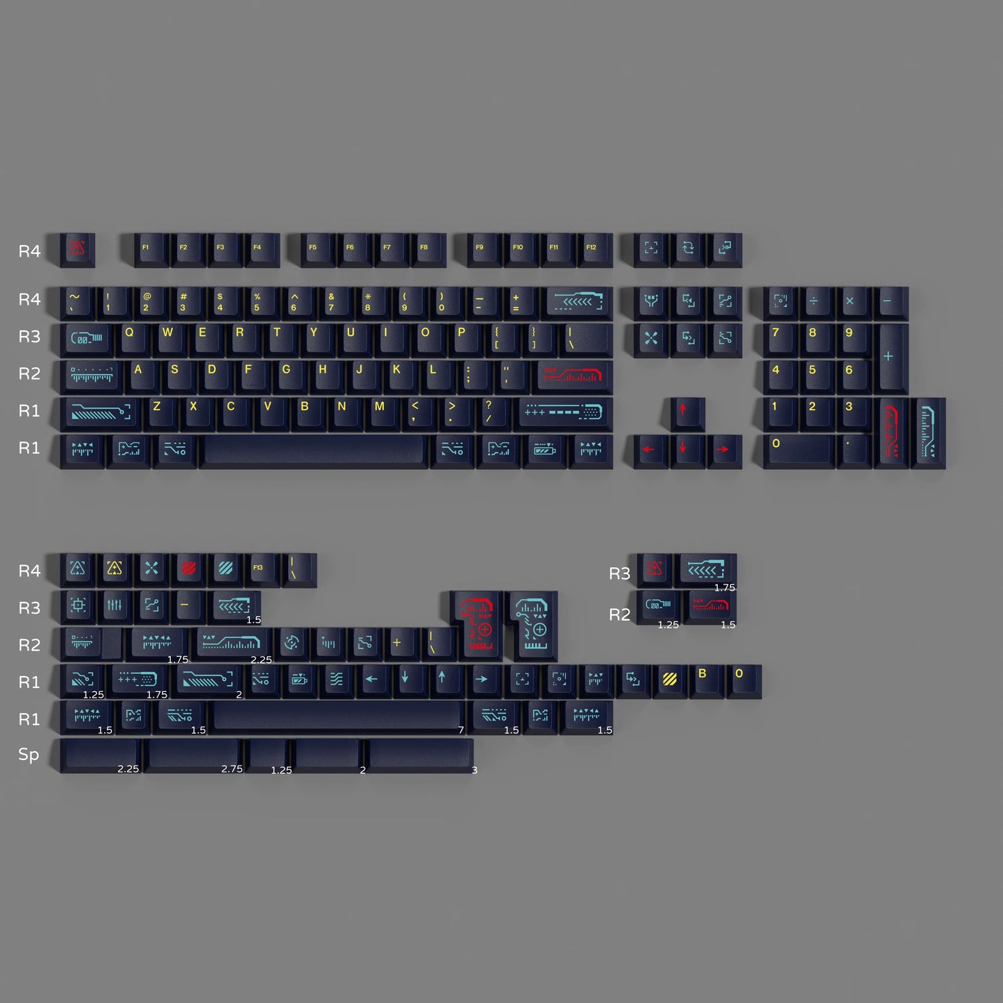 GMK Awaken Keycap Set, Cherry Profile, PBT Dye Sub Key Cap