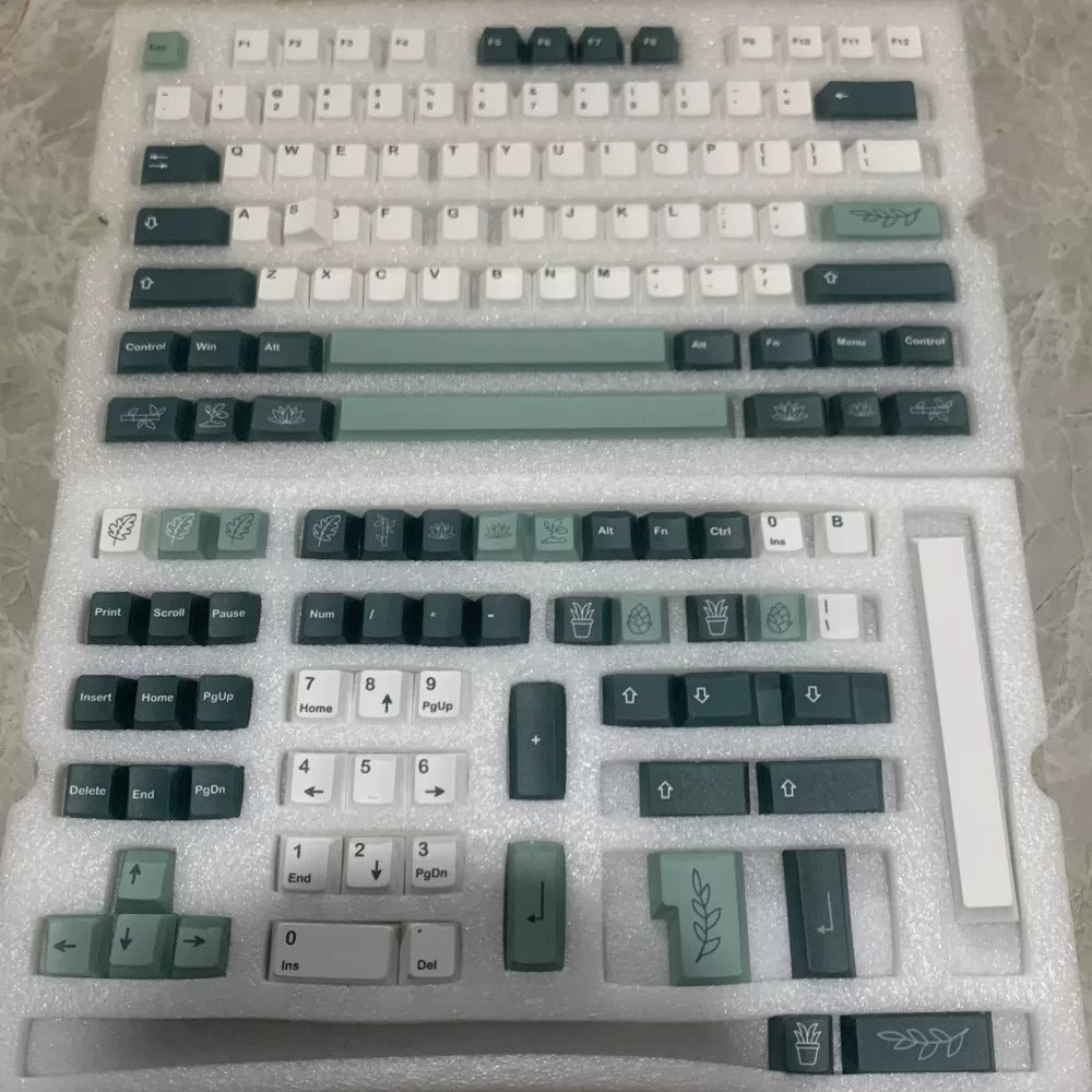 GMK Botanical (English) Keycap Set, Cherry Profile, Dye Sub PBT Key Cap