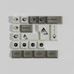 GMK Boulder Keycap Set, Cherry Profile, Dye Sub PBT Key Cap