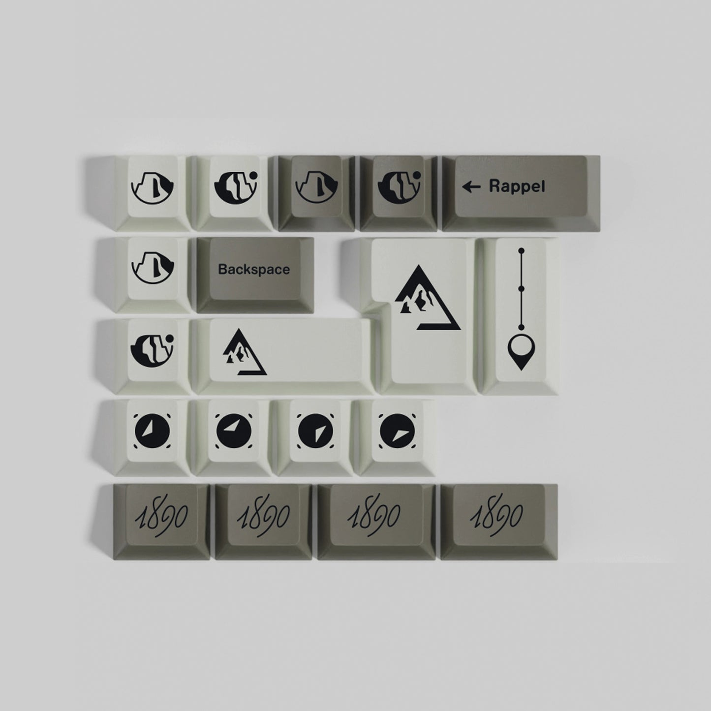 GMK Boulder Keycap Set, Cherry Profile, Dye Sub PBT Key Cap